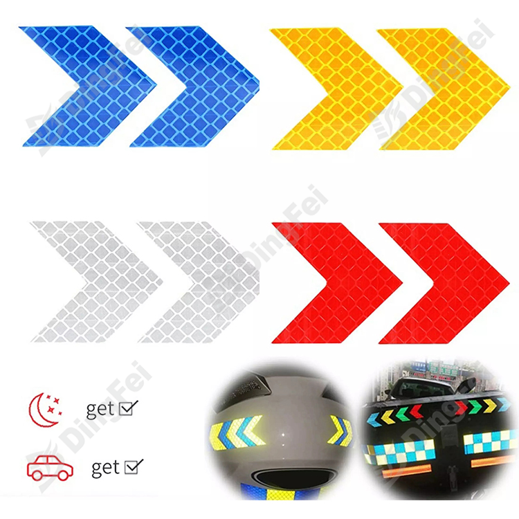 Custom Diamond Grade Arrows Pattern Reflective Sticker For Car - 